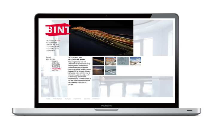 Bint Architecten - Website