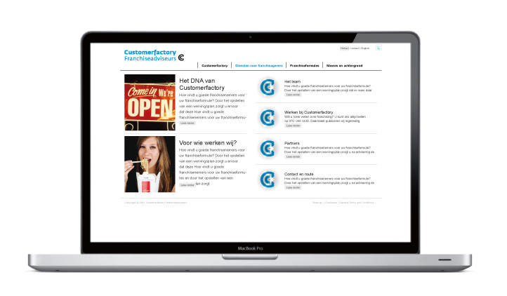 Customerfactory franchiseadviseurs - Website