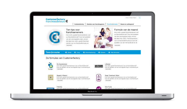Customerfactory franchiseadviseurs - Website
