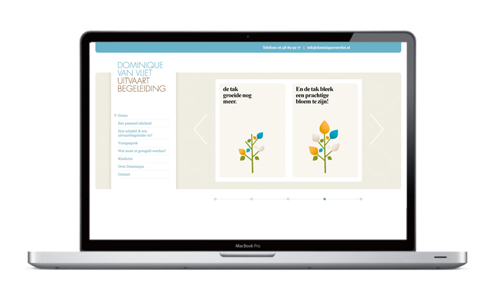 Dominique van Vliet uitvaartbegeleiding - Website